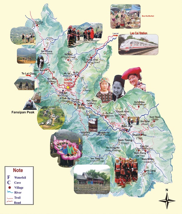 bản đồ du lịch Sapa